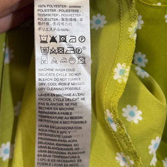 Levi's Gem Slip Dress Sweet Daisy Split Pea - Picture 5 of 5